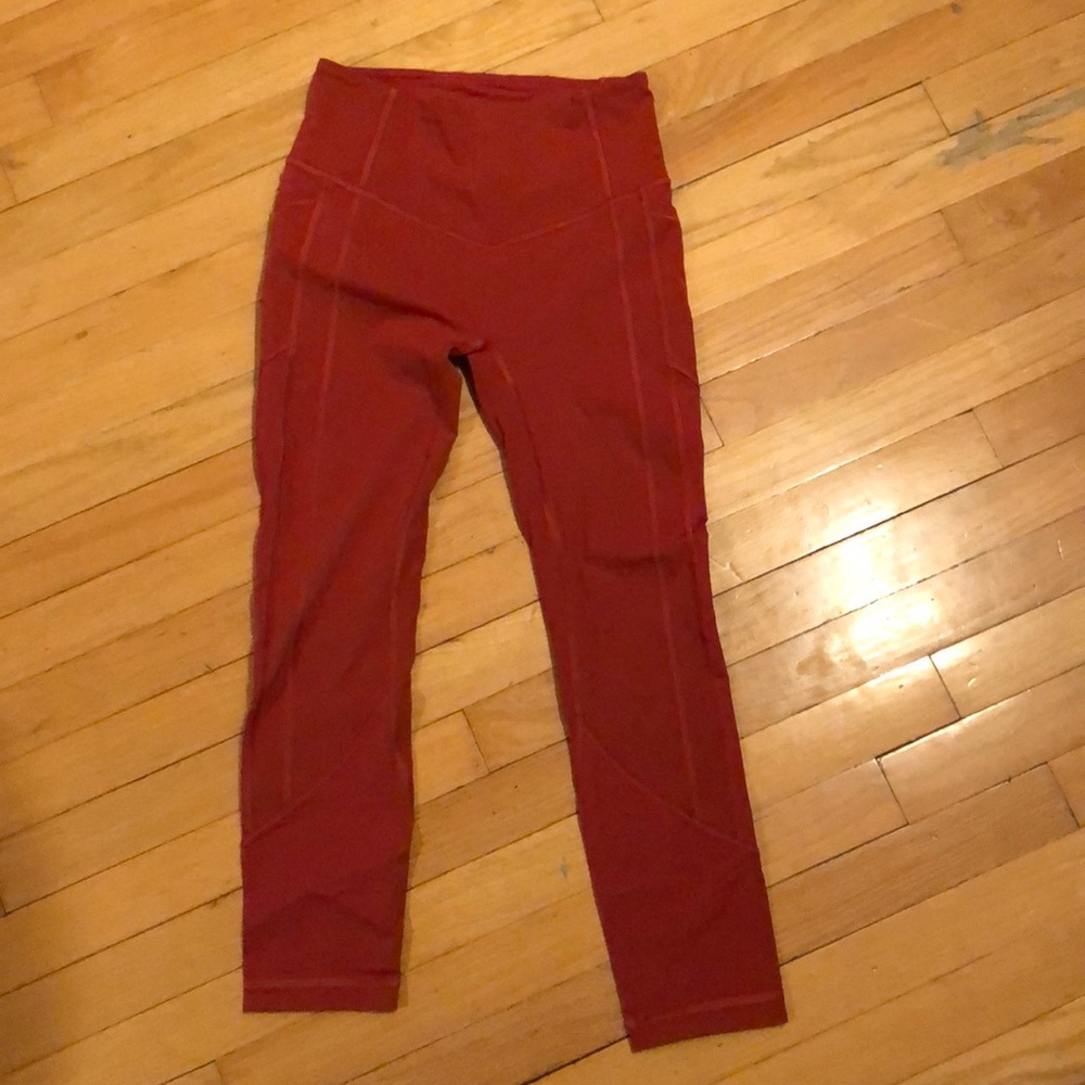 lululemon athletica Rust-Red High-Rise Leggings